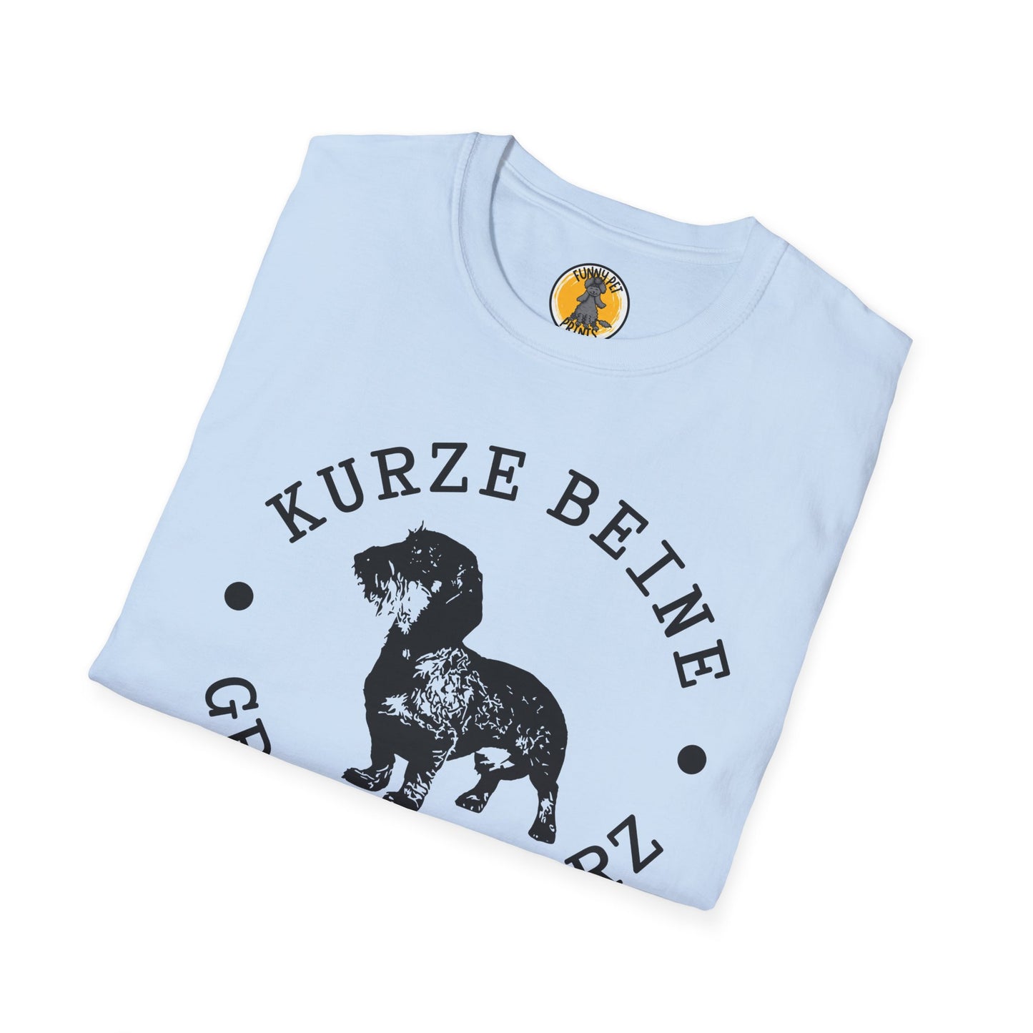 Kurze Beine, grosses Herz, T-Shirt für Dackelliebhaber, Unisex Softstyle T-Shirt