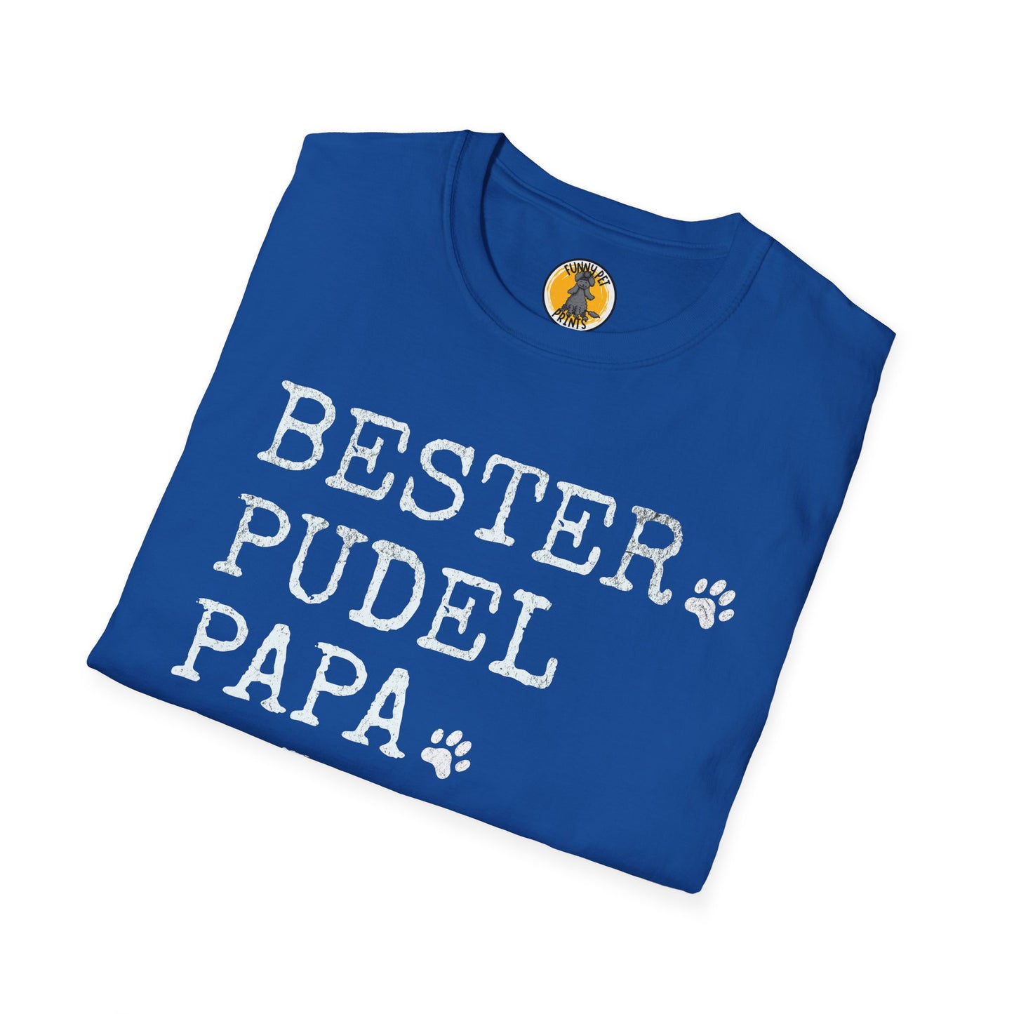 Bester Pudel Papa aller Zeiten, T-Shirt für Pudelliebhaber, Unisex Softstyle T-Shirt