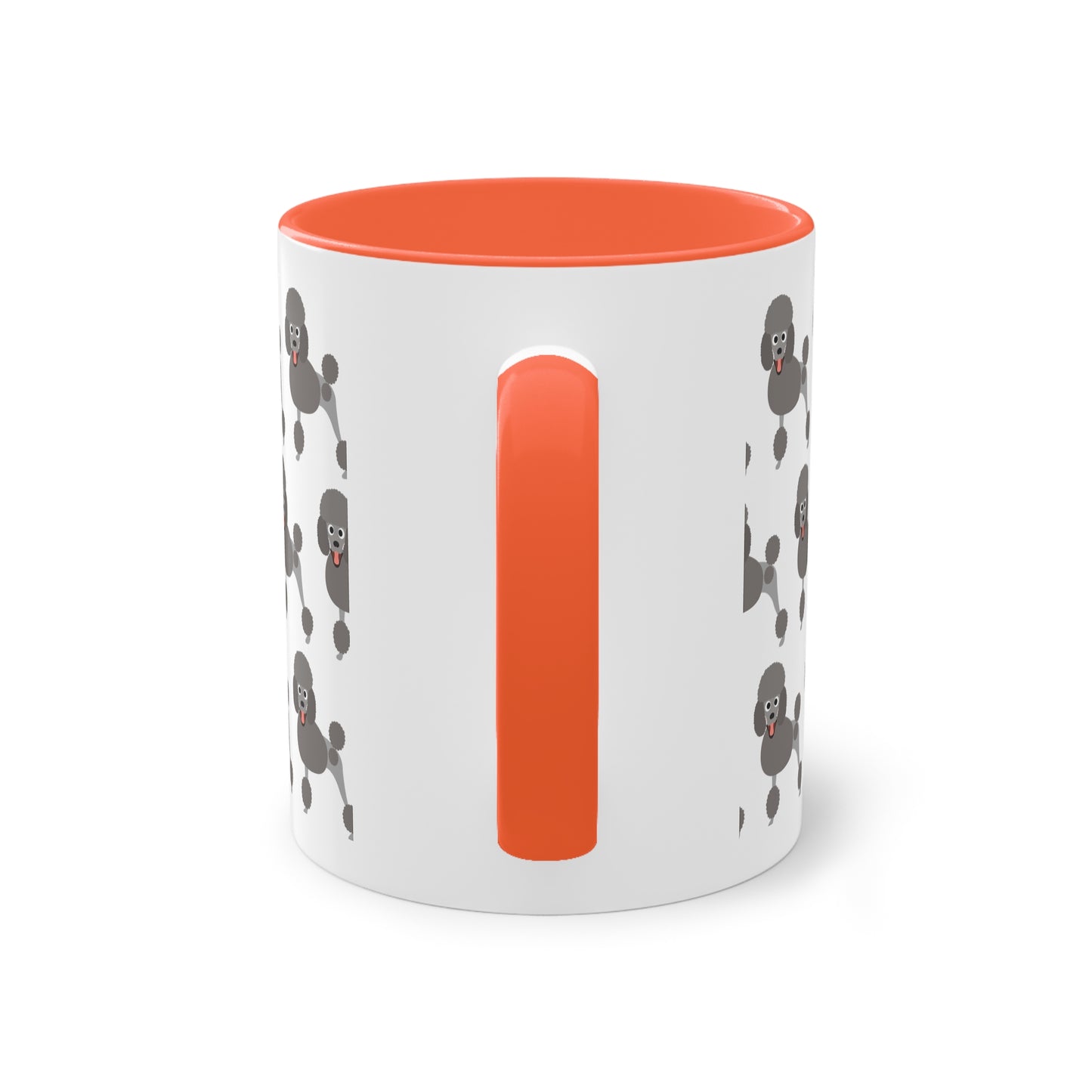 Pudel Tasse, zweifarbige Kaffeetasse, 0,33 l