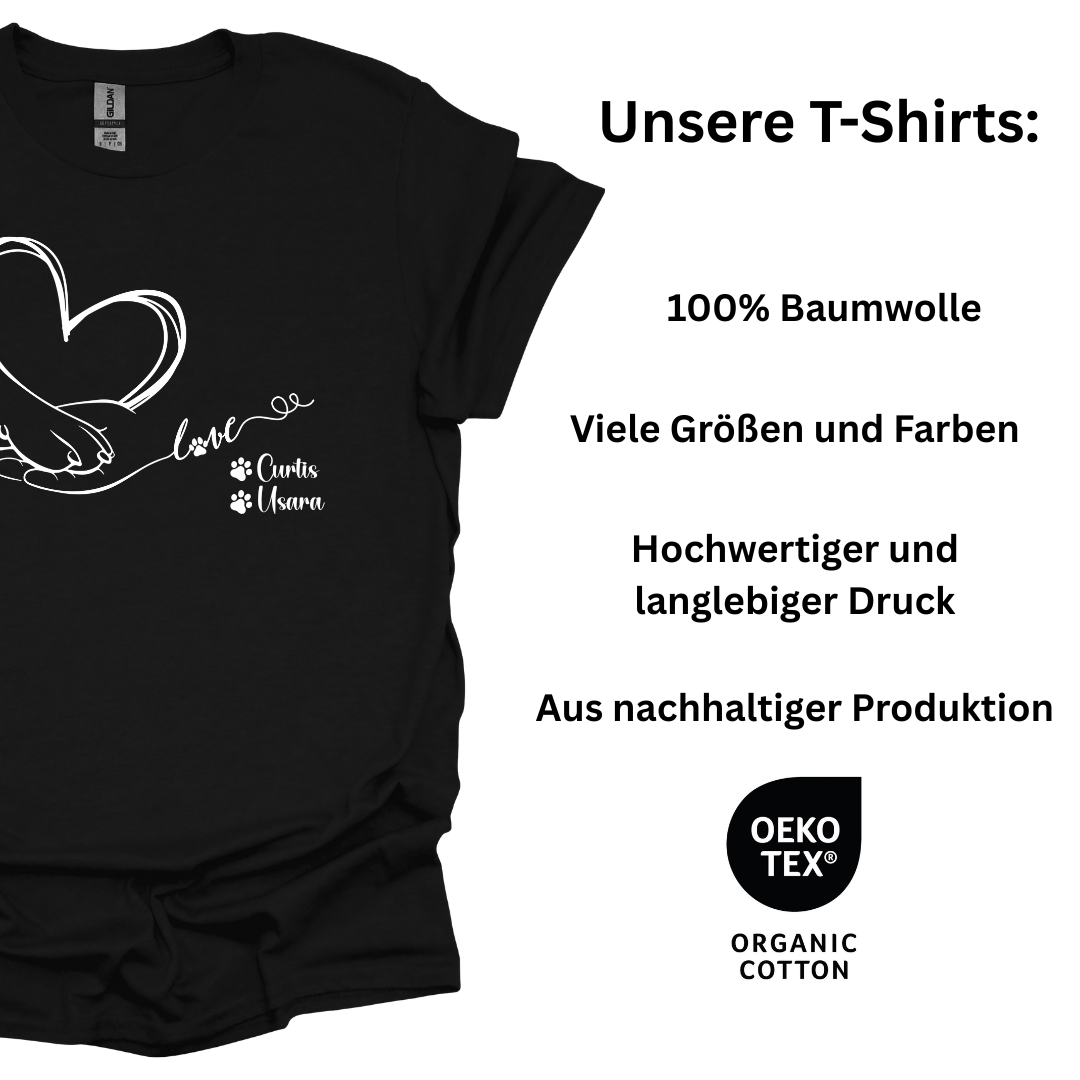 Heulender Pudel Vollmond T-Shirt