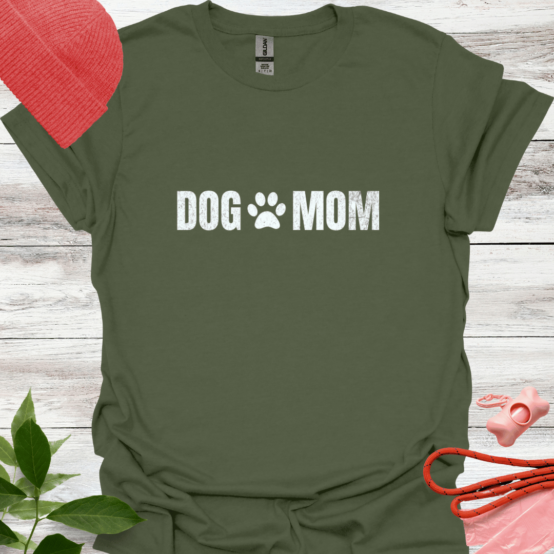 Dog Mom, T-Shirt für Hundeliebhaberinnen, Unisex Softstyle T-Shirt