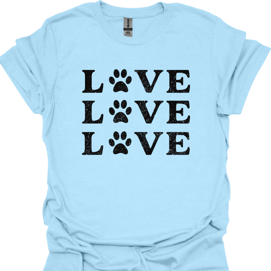 "Love" T-Shirt - Perfekt für Hundeliebhaber