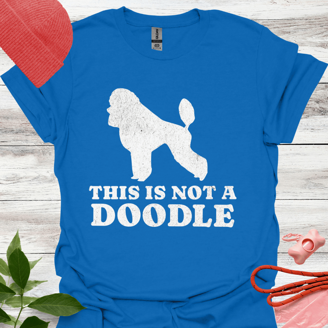 This is not a Doodle, Lustiges T-Shirt für Pudelliebhaber, Unisex Softstyle T-Shirt