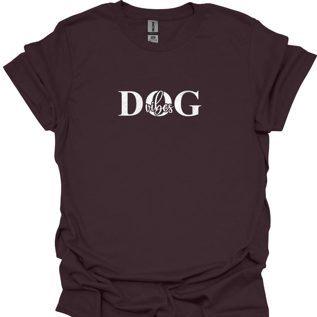 "Dog vibes" T-Shirt für Hundeliebhaber
