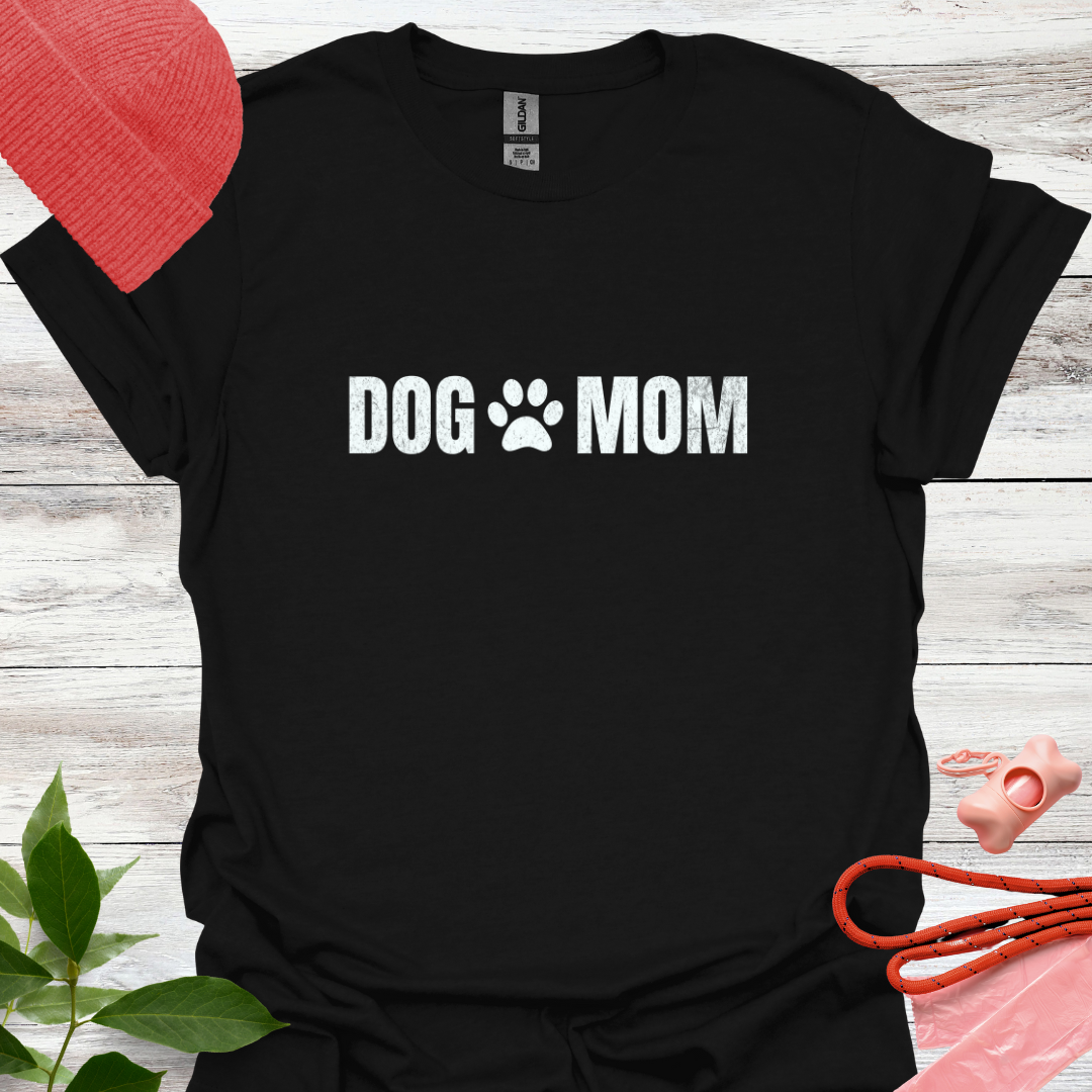 Dog Mom, T-Shirt für Hundeliebhaberinnen, Unisex Softstyle T-Shirt