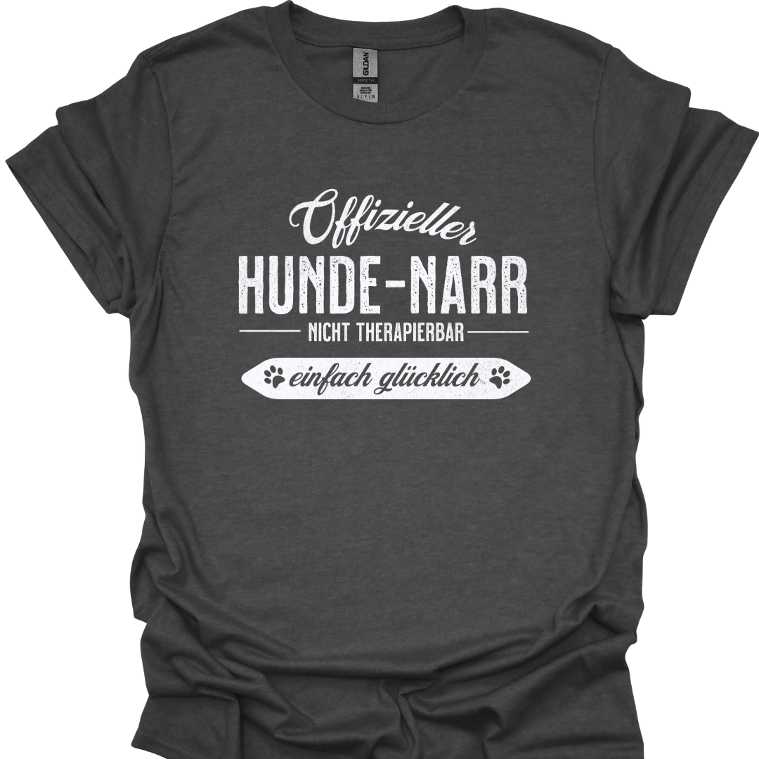 "Offizieller Hunde-Narr" Lustiges T-Shirt für Hundeliebhaber