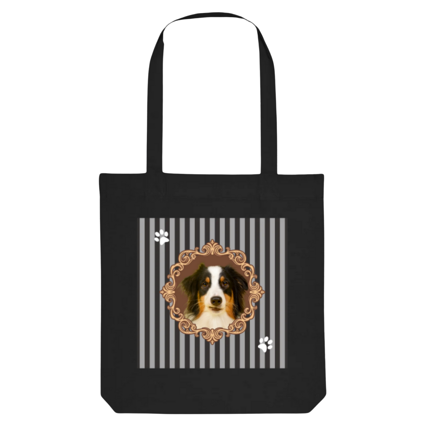 Personalisierte Stofftasche aus Bio-Baumwolle – mit deinem Hundemotiv! 🐾