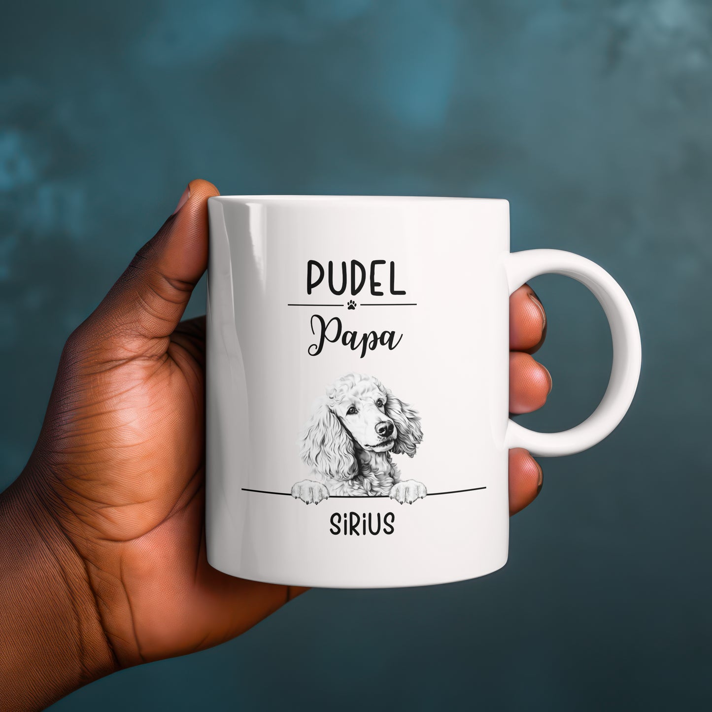 Personalisierbare Hundetasse für Hundemamas & Hundepapas