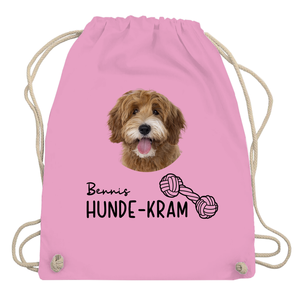 Personalisierter Turnbeutel mit Hundefoto & Namen