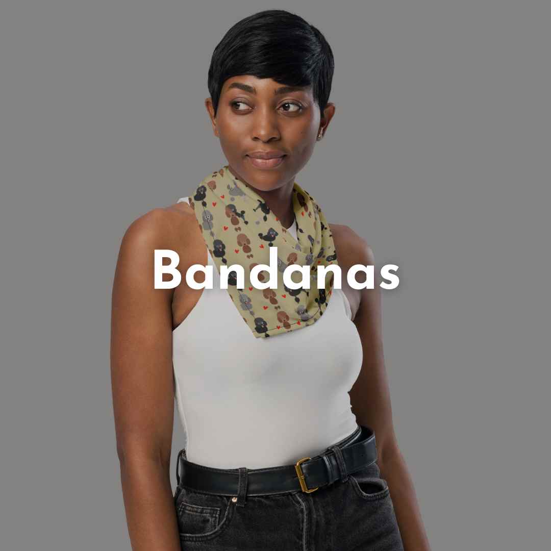 Halstücher mit Hundemotiv