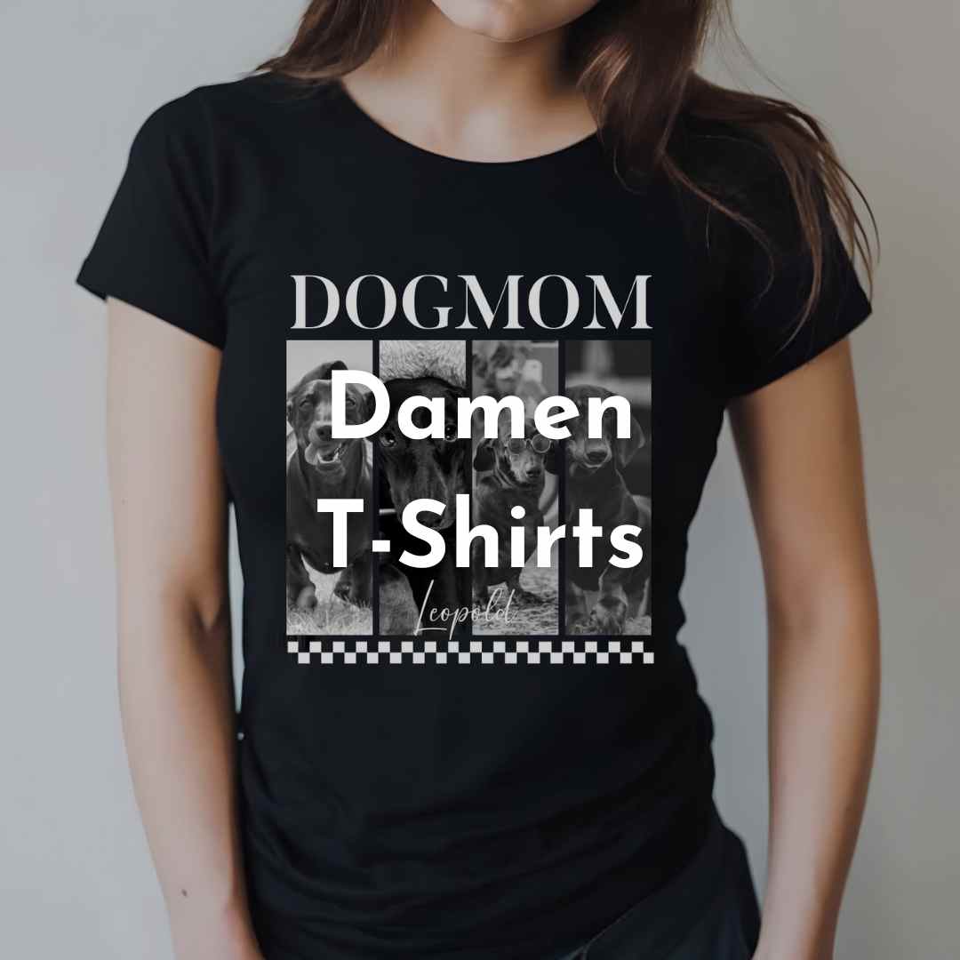 T-Shirts mit Hundemotiv für Damen