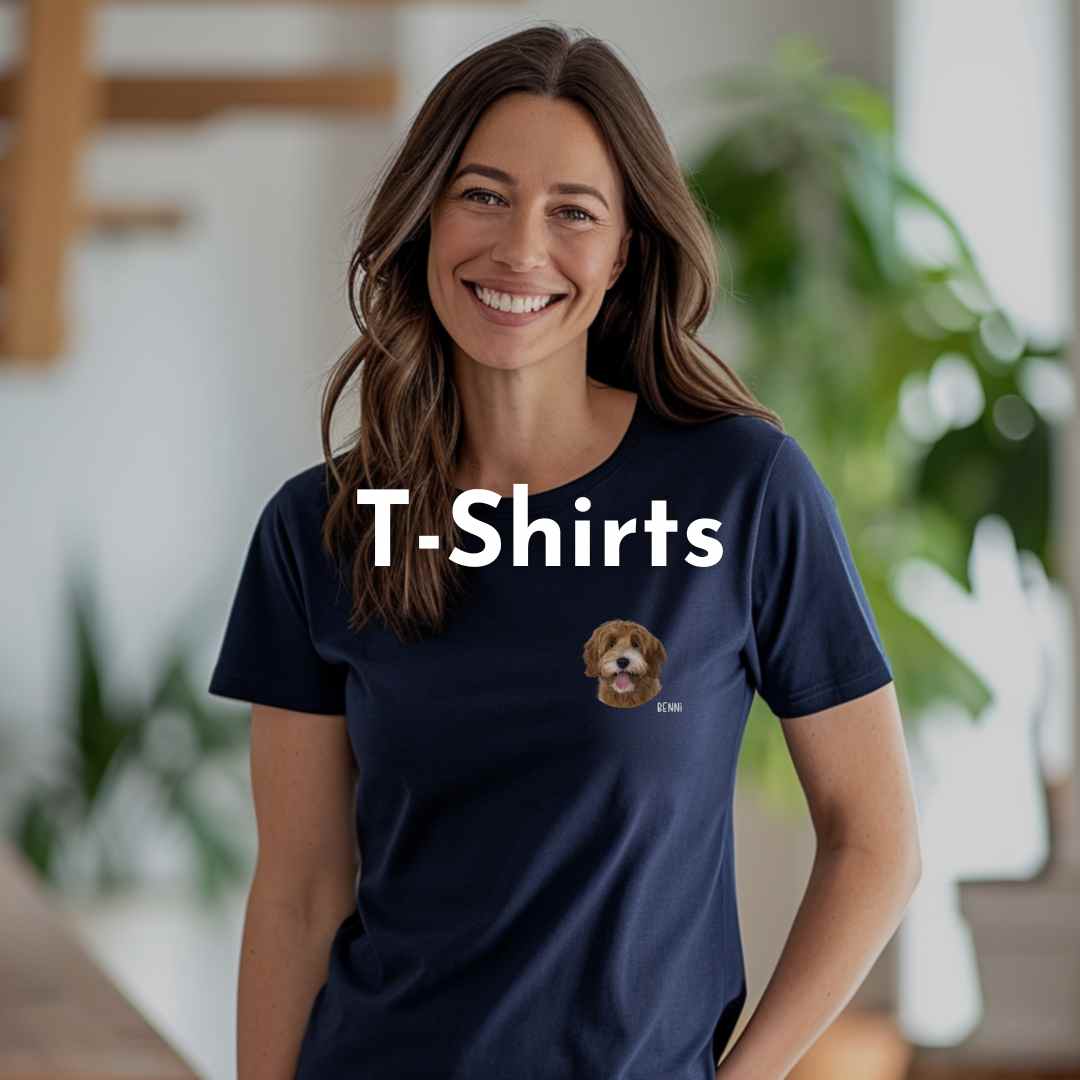 Individuelle T-Shirts mit Hundemotiv