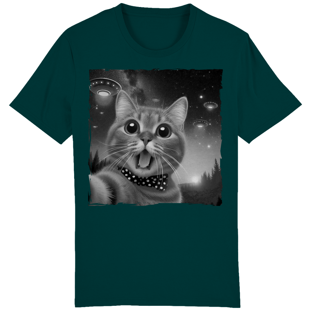 ST/ST Creator T-Shirt Katzen Selfie Ufos