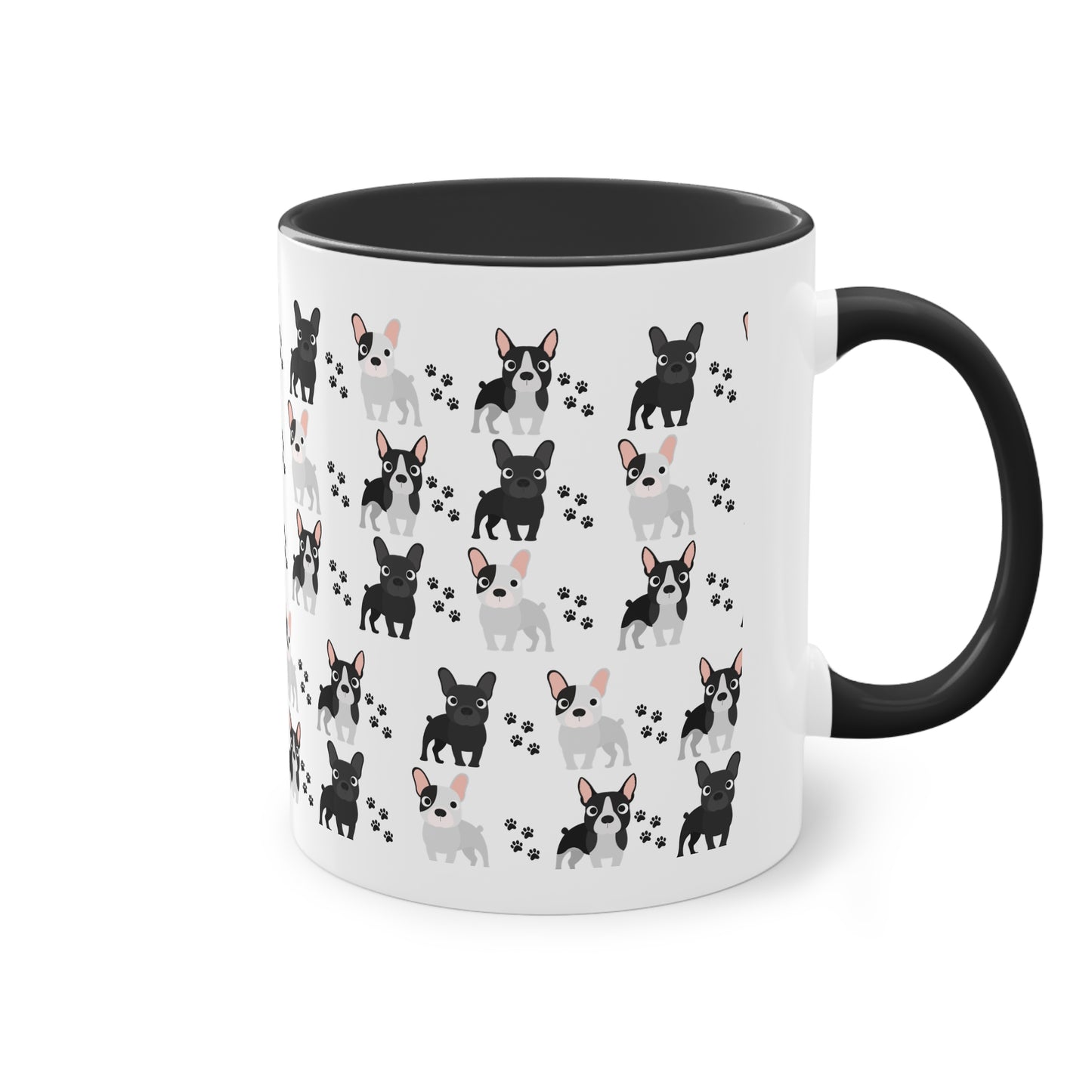 Französische Bulldogge, Frenchie, Two-Tone Coffee Mug, 11oz