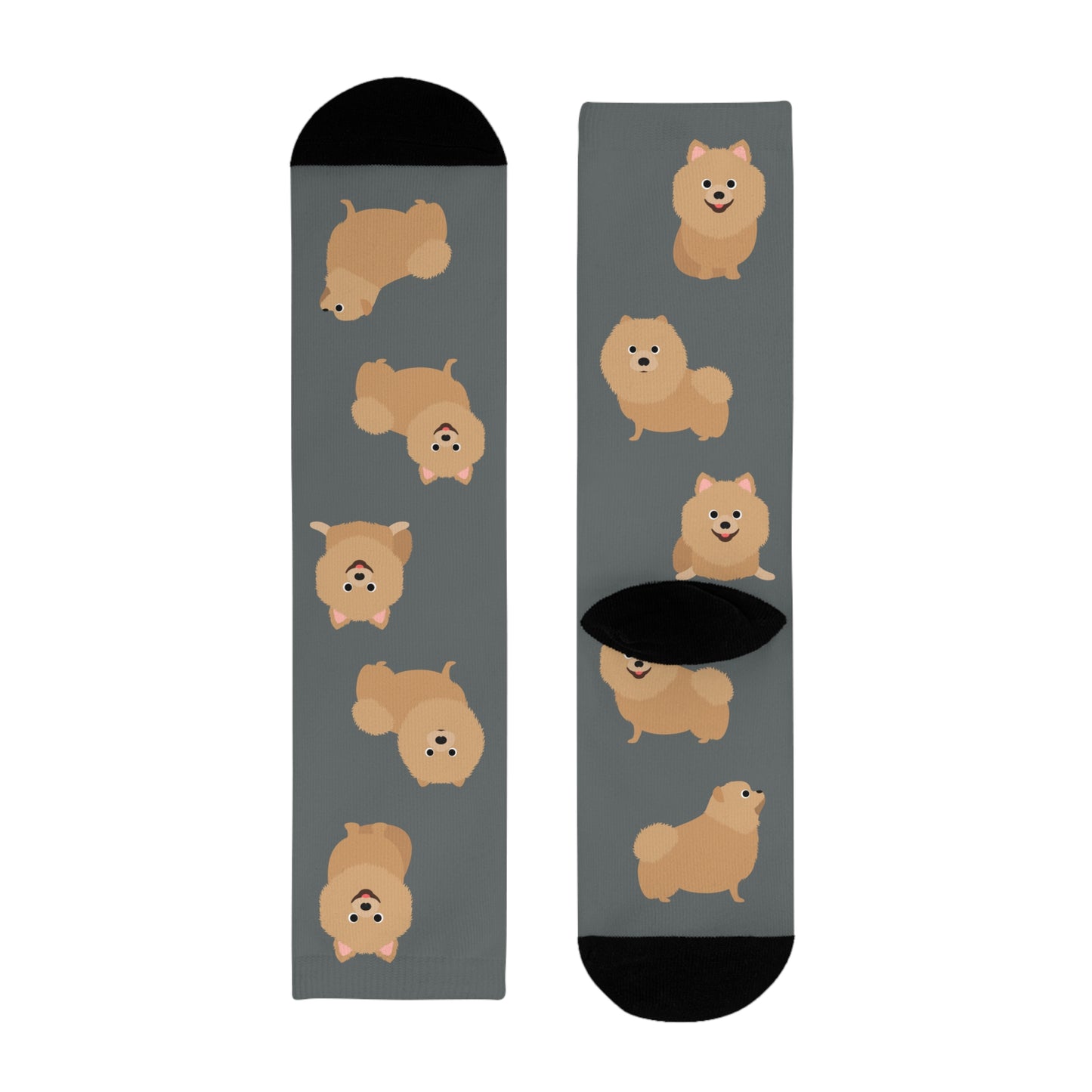 Pomeranian Socken, Sublimation Crew Socks (EU)