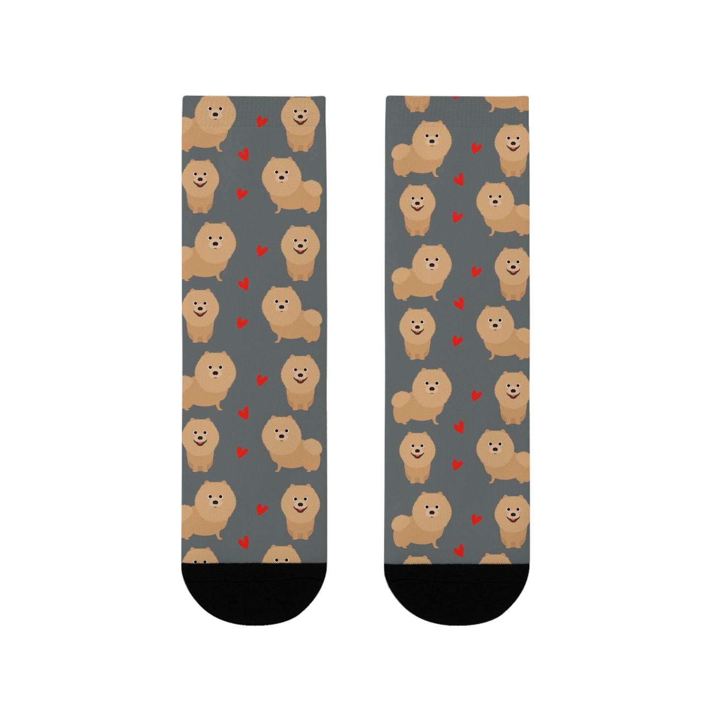 Pomeranian Socken, Sublimation Crew Socks (EU)