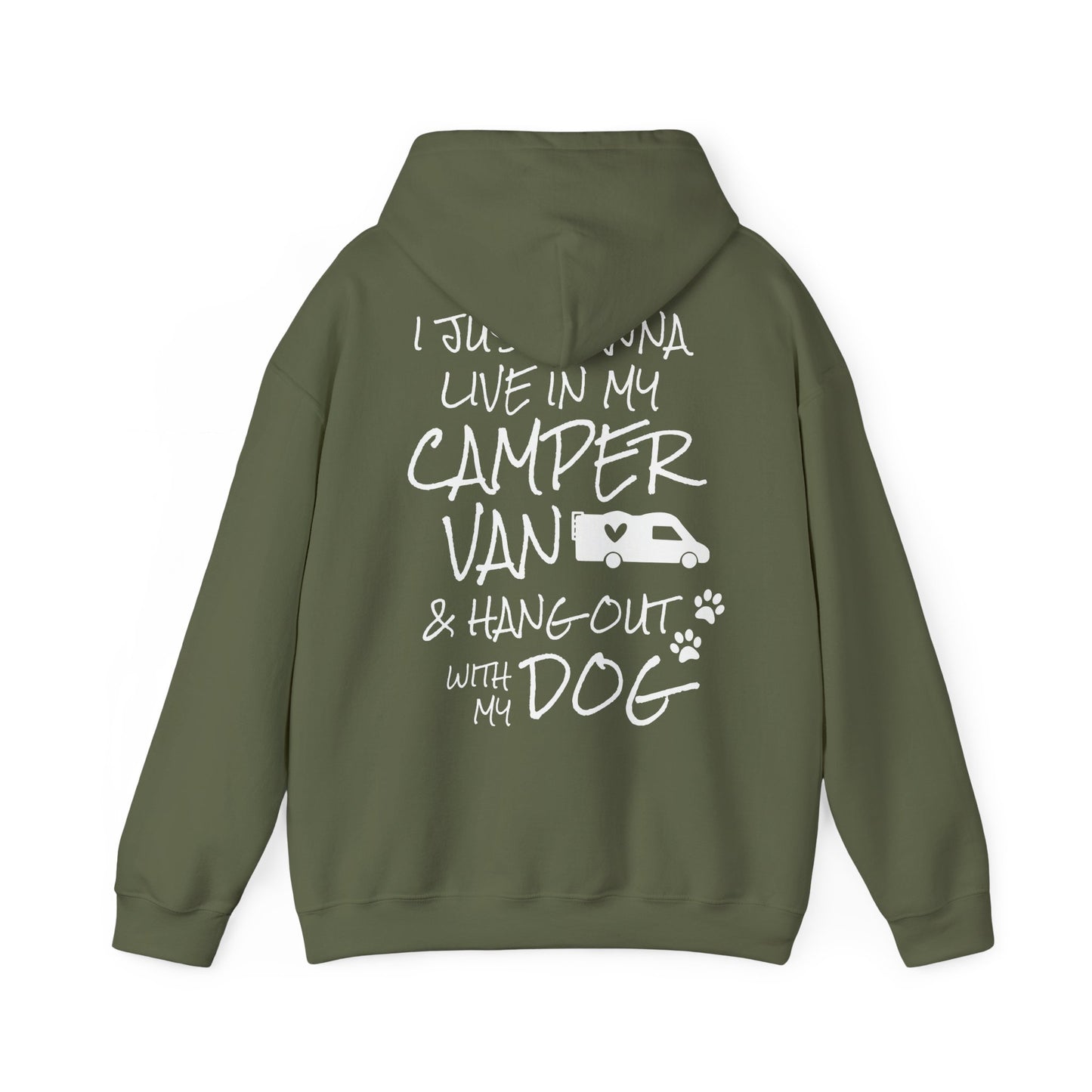 Camping Hoodie, Hoodie für Camping- und Hundefreunde, Unisex Heavy Blend™ Hooded Sweatshirt