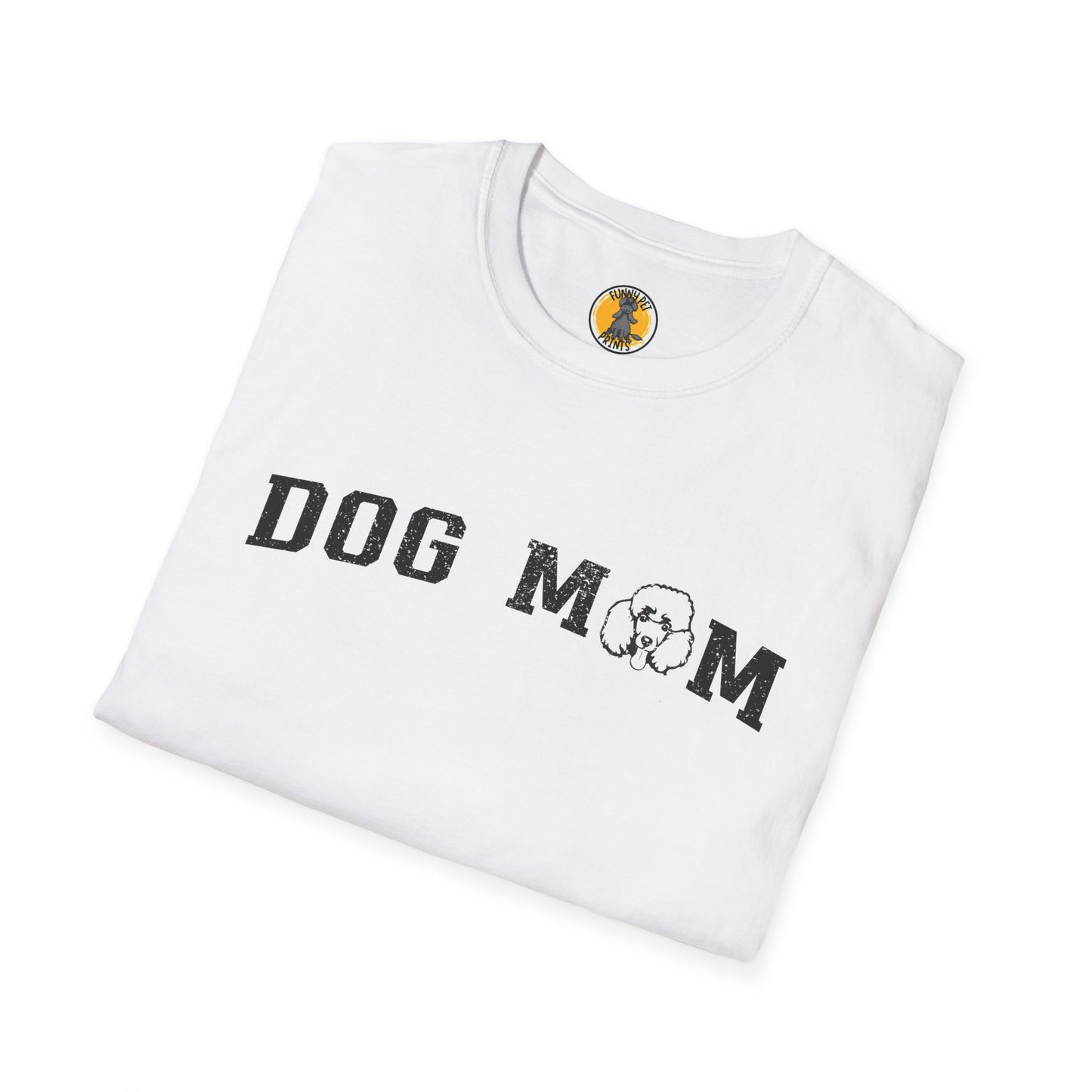 Pudel Dog Mom, Unisex Softstyle T-Shirt – Perfekt für Hundeliebhaber und als Geschenkidee