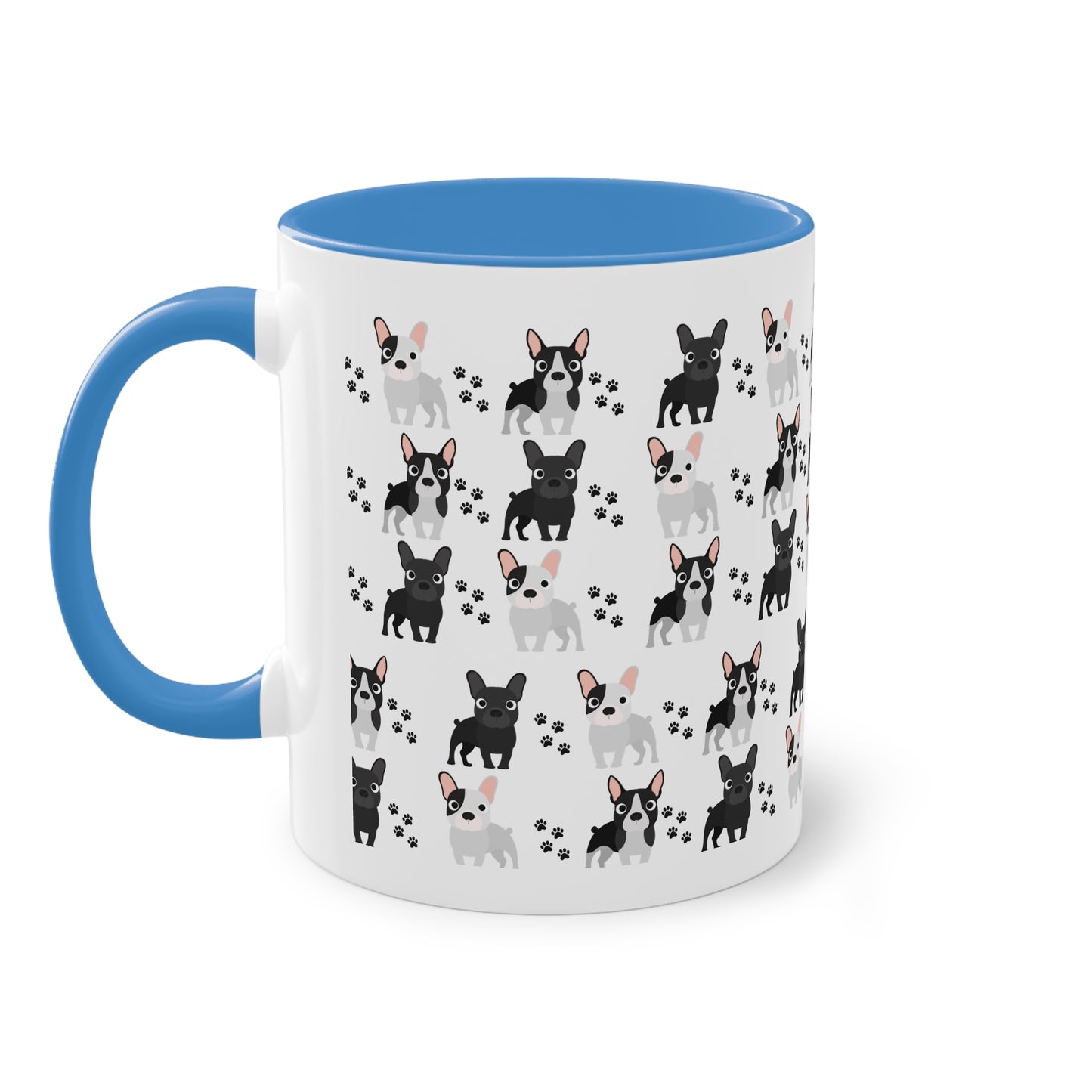 Französische Bulldogge, Frenchie, Two-Tone Coffee Mug, 11oz