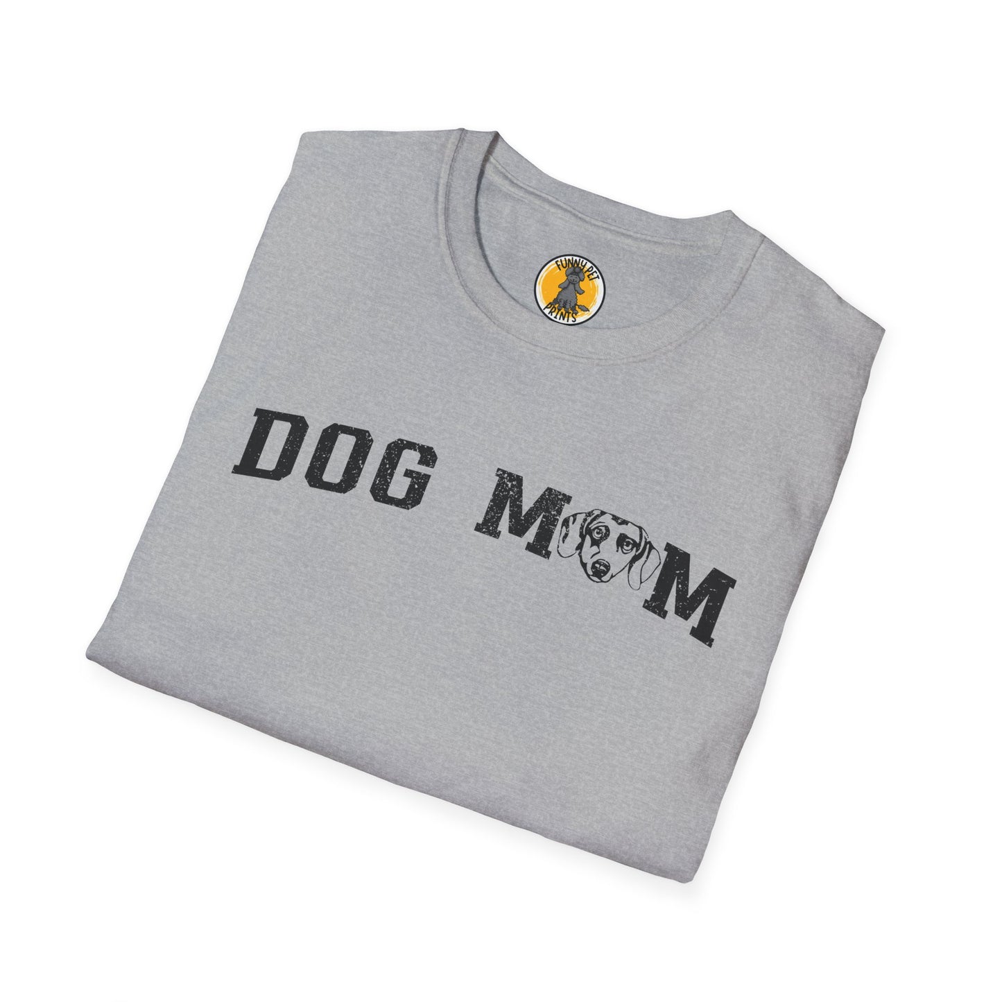 Dackel Dog Mom Unisex Softstyle T-Shirt - Perfekt für Dackelmamas