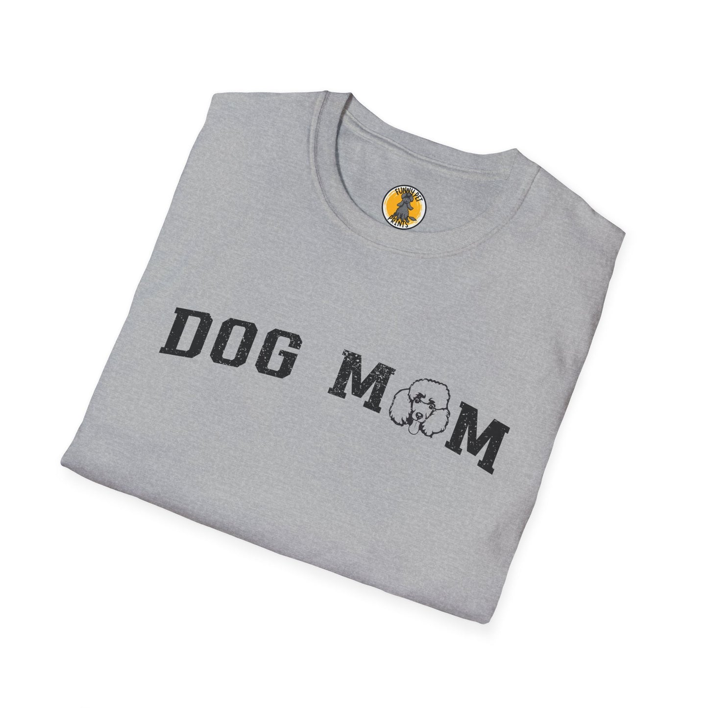 Pudel Dog Mom, Unisex Softstyle T-Shirt – Perfekt für Hundeliebhaber und als Geschenkidee