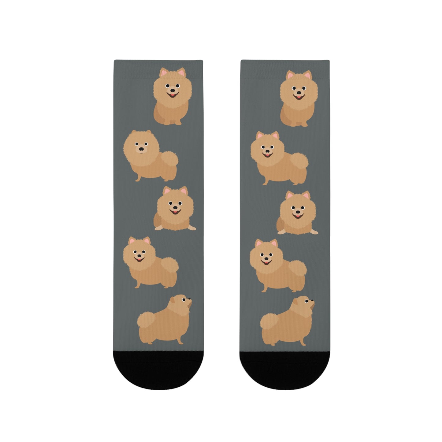 Pomeranian Socken, Sublimation Crew Socks (EU)