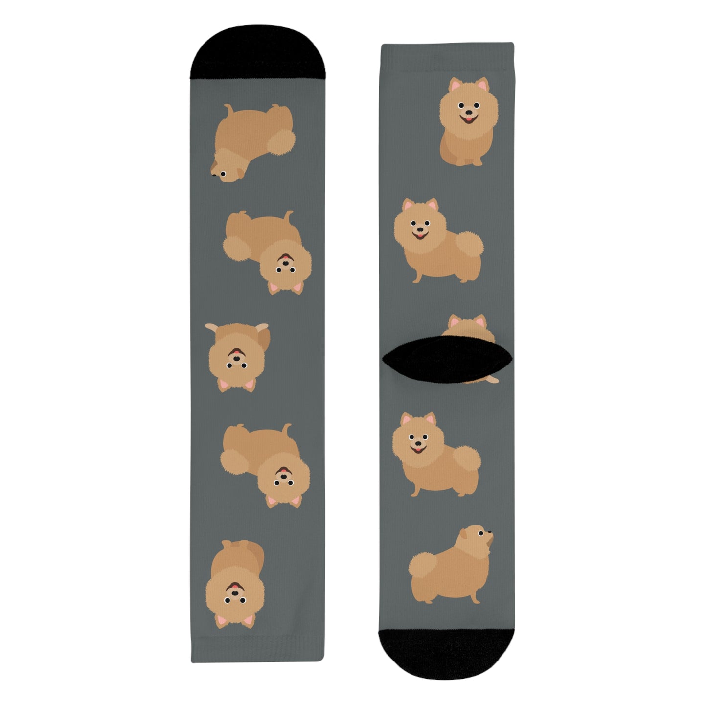 Pomeranian Socken, Sublimation Crew Socks (EU)