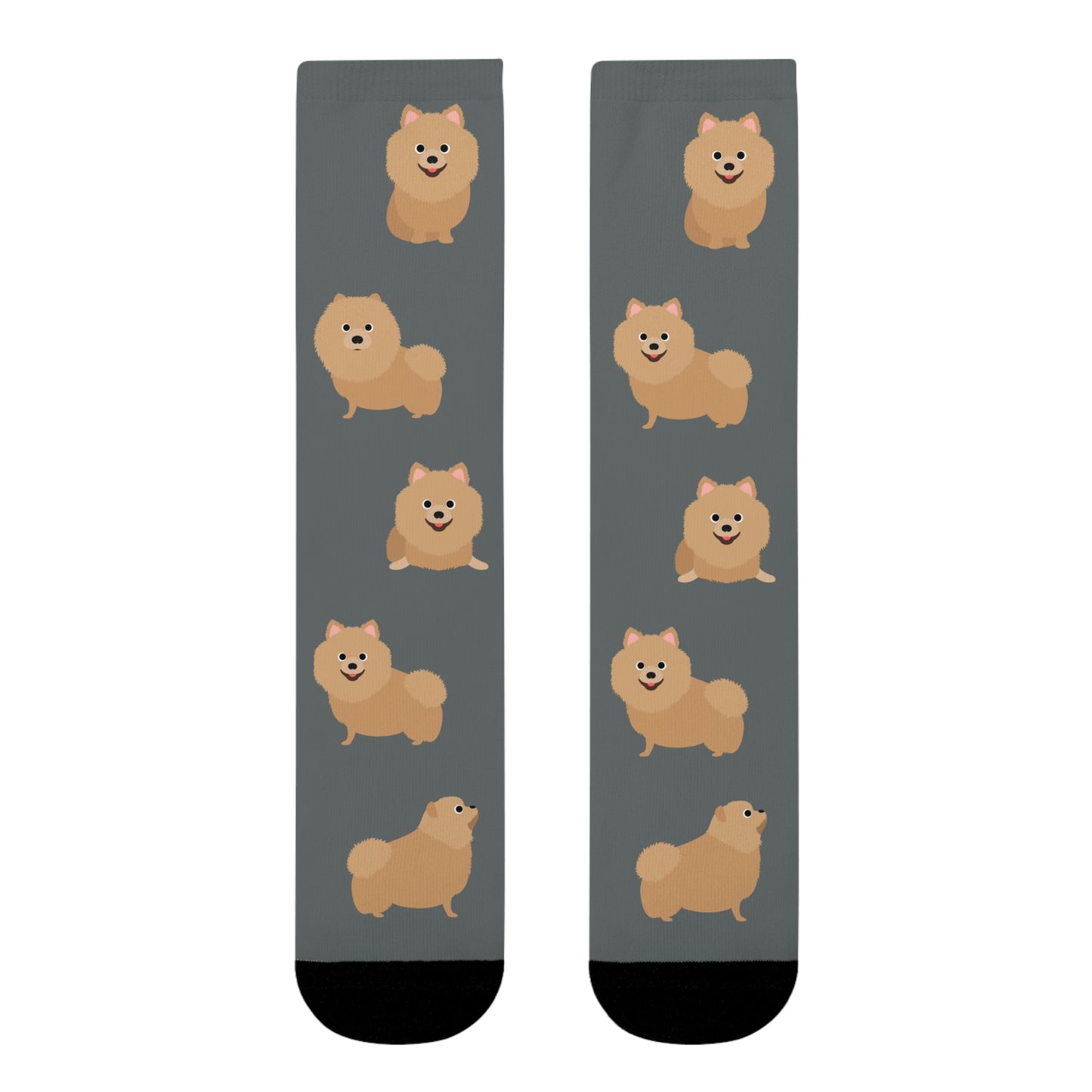 Pomeranian Socken, Sublimation Crew Socks (EU)