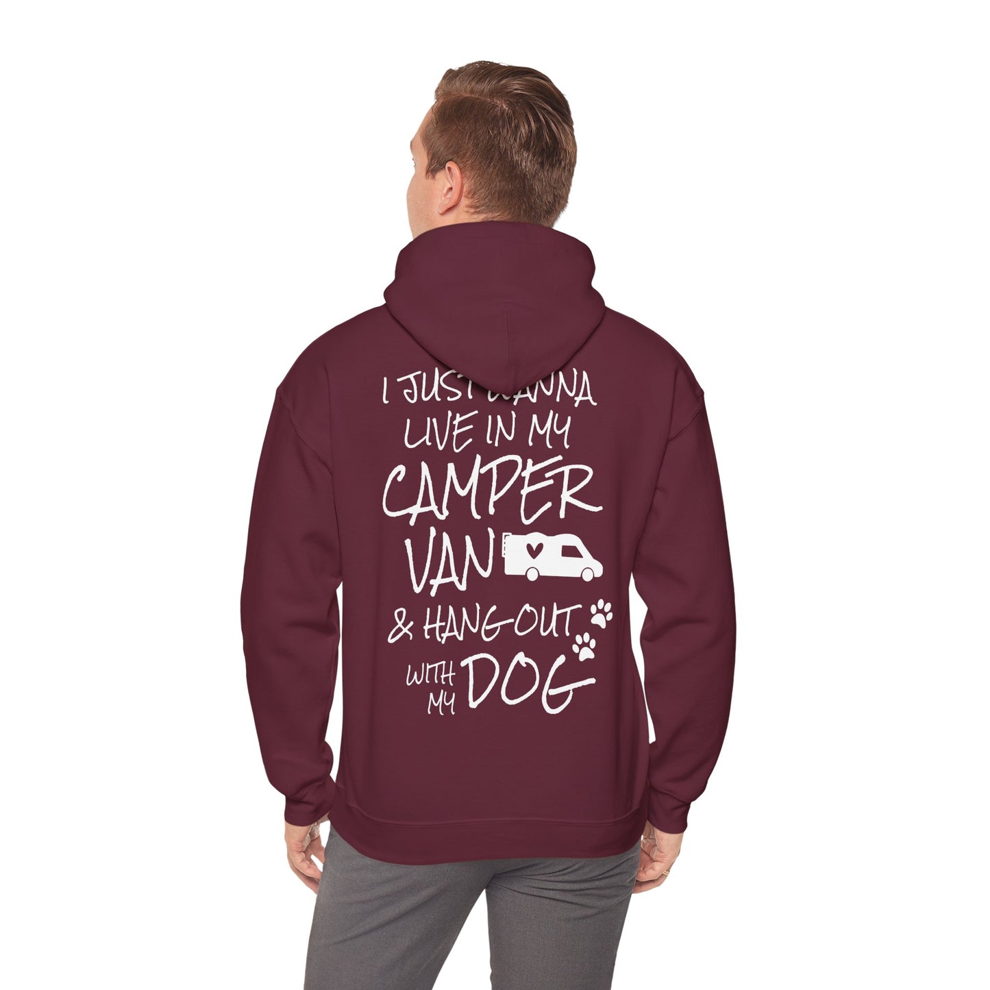 Camping Hoodie, Hoodie für Camping- und Hundefreunde, Unisex Heavy Blend™ Hooded Sweatshirt