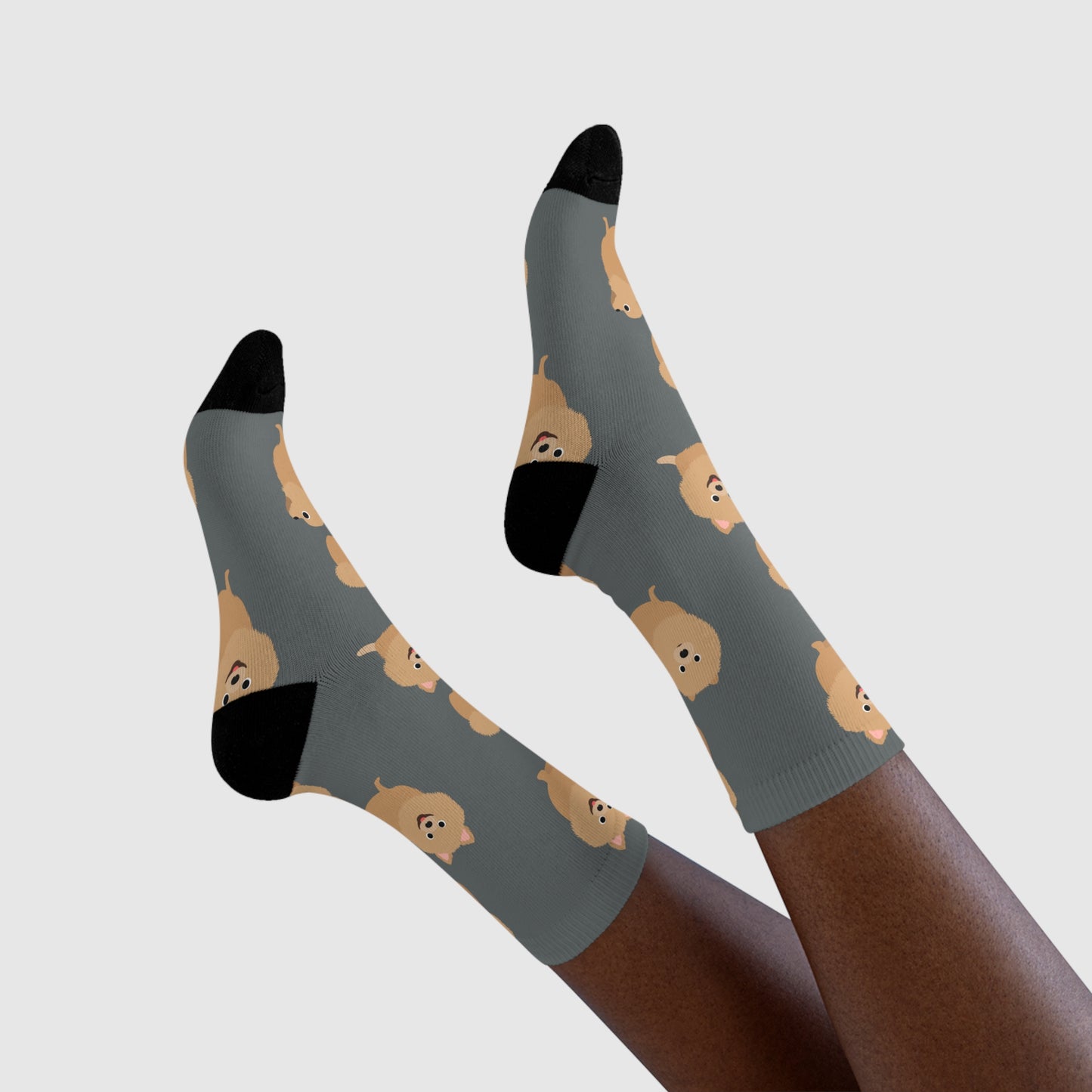 Pomeranian Socken, Sublimation Crew Socks (EU)