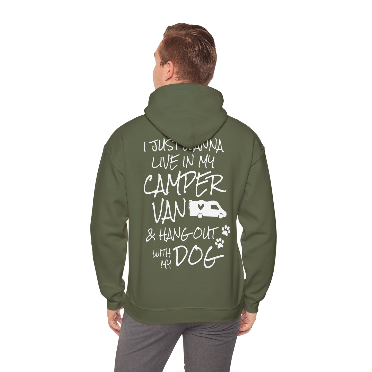 Camping Hoodie, Hoodie für Camping- und Hundefreunde, Unisex Heavy Blend™ Hooded Sweatshirt