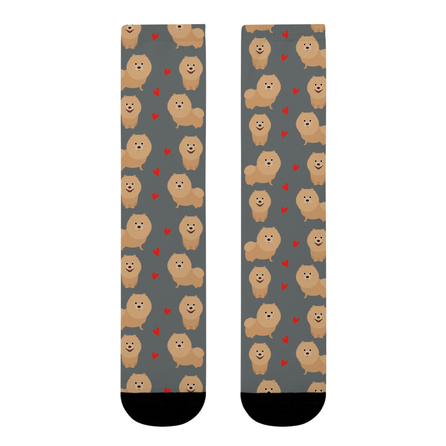 Pomeranian Socken, Sublimation Crew Socks (EU)