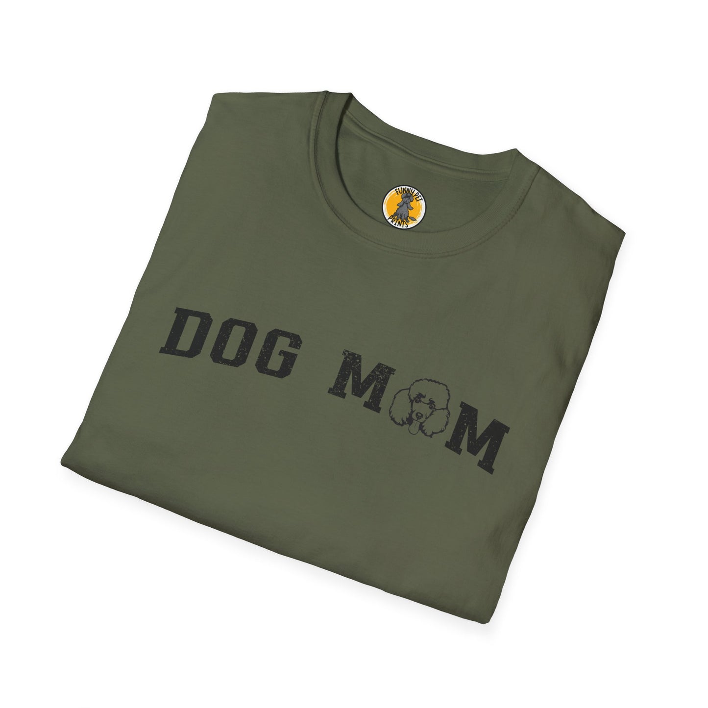 Pudel Dog Mom, Unisex Softstyle T-Shirt – Perfekt für Hundeliebhaber und als Geschenkidee