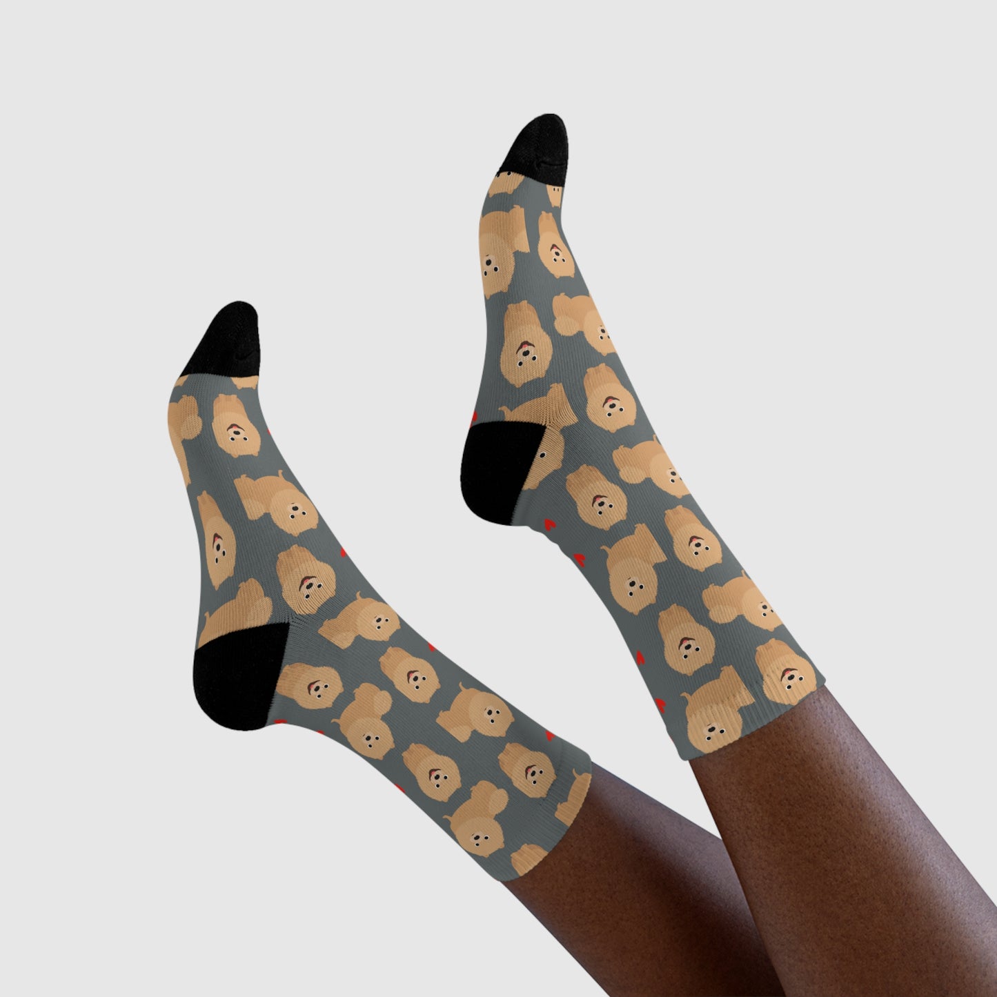 Pomeranian Socken, Sublimation Crew Socks (EU)