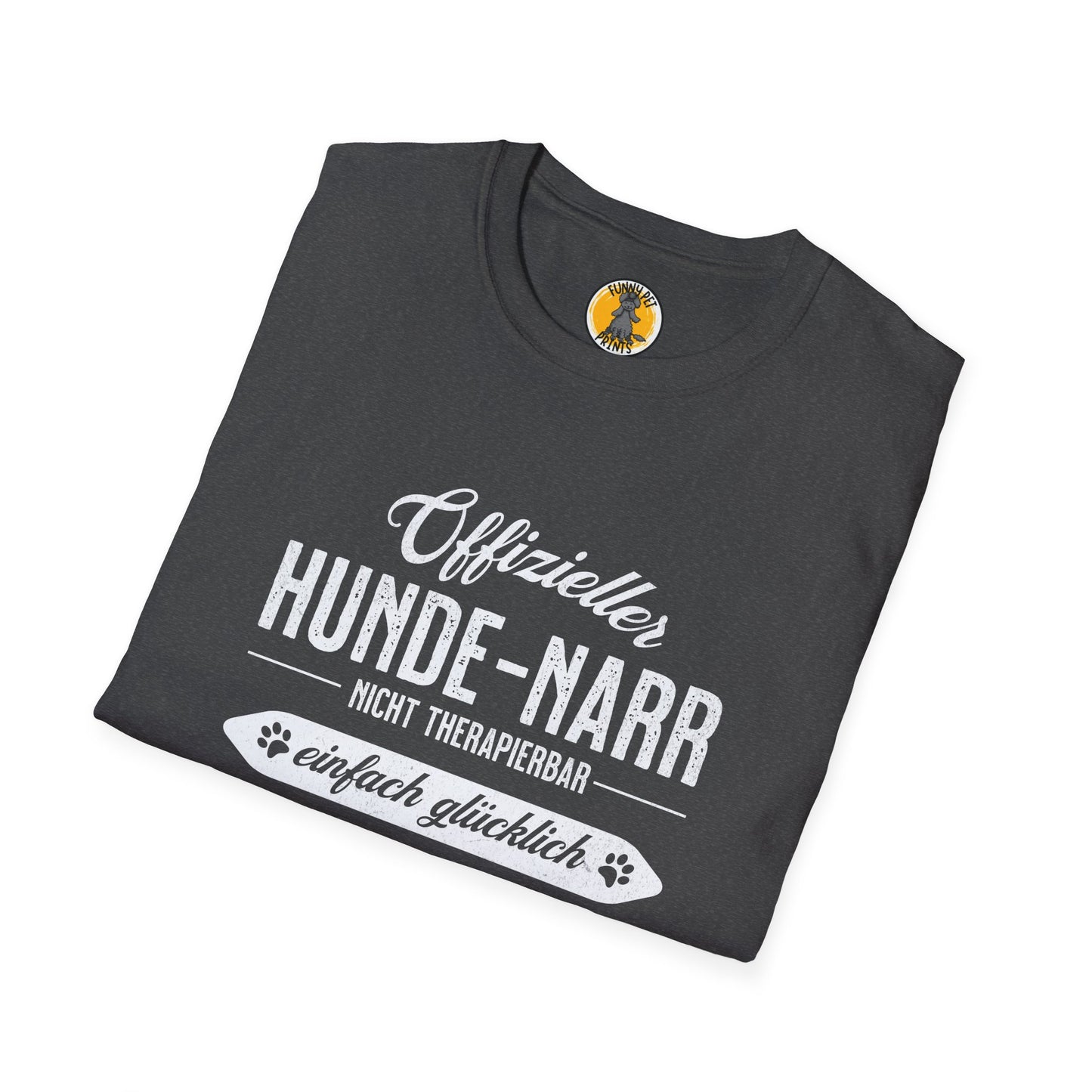 Offizieller Hunde-Narr. Lustiges T-Shirt für Hundeliebhaber, Unisex Softstyle T-Shirt