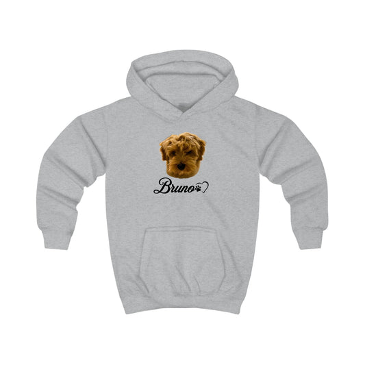 Personalized Kids Hoodie with Dog Design - Customizable Pet Name Sweatshirt