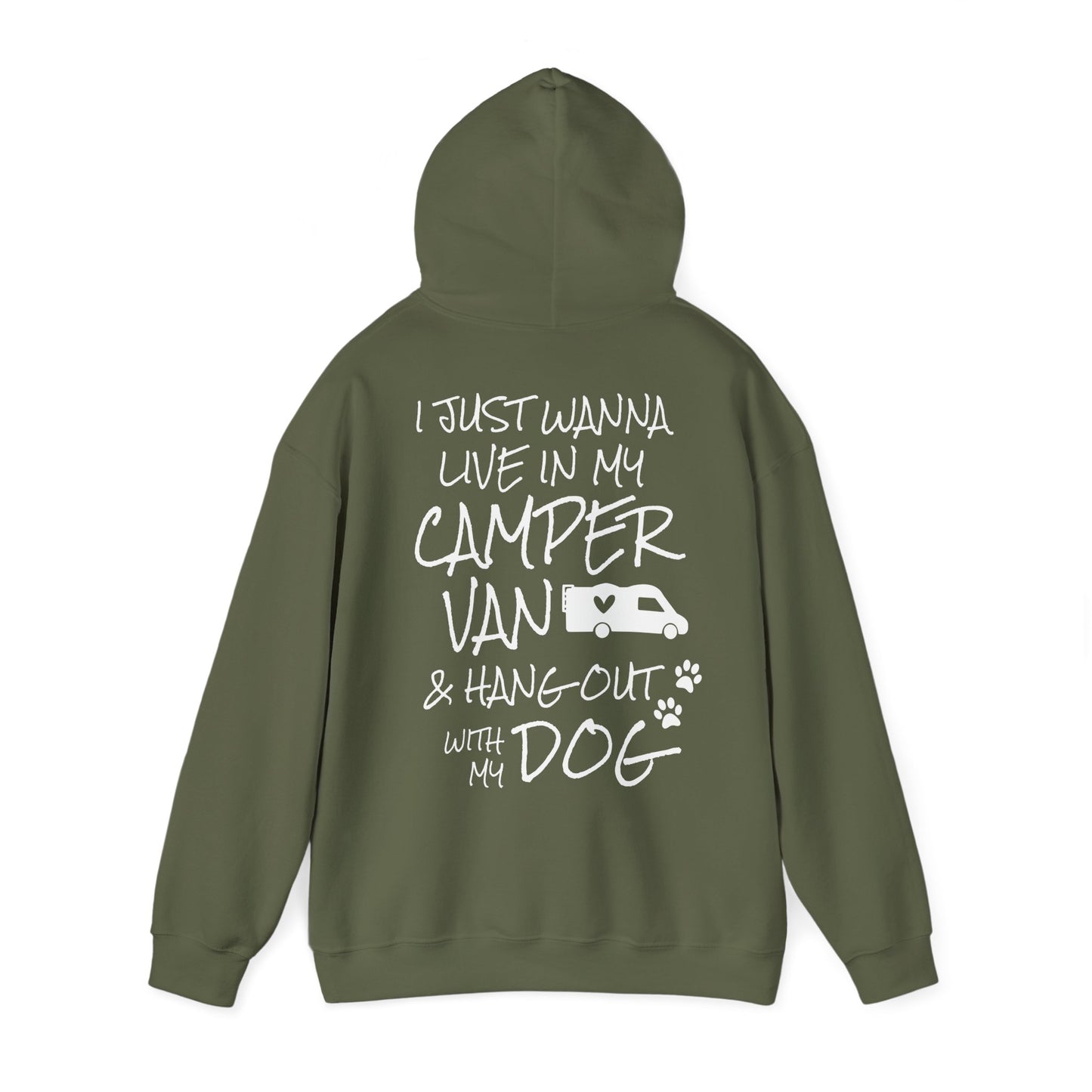 Camping Hoodie, Hoodie für Camping- und Hundefreunde, Unisex Heavy Blend™ Hooded Sweatshirt