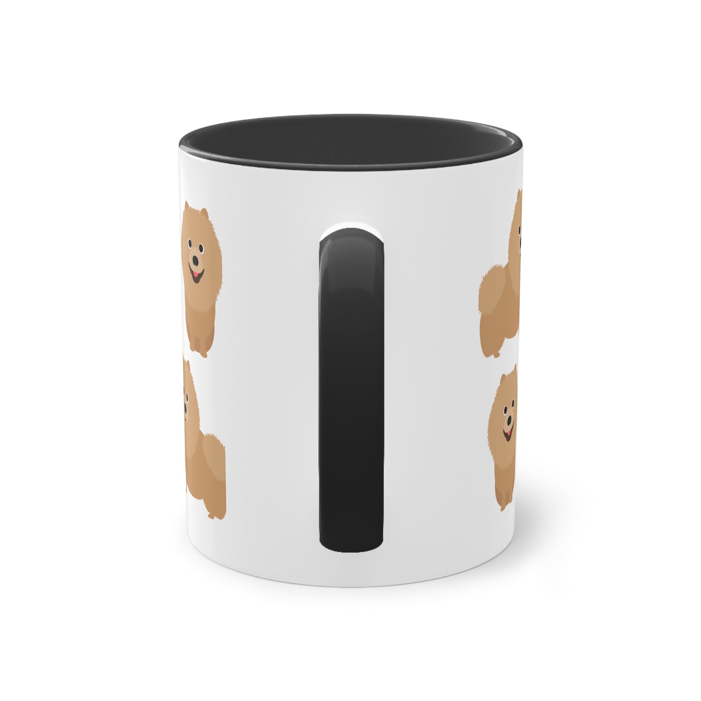 Pomeranian Tasse, Two-Tone Coffee Mug, 11oz