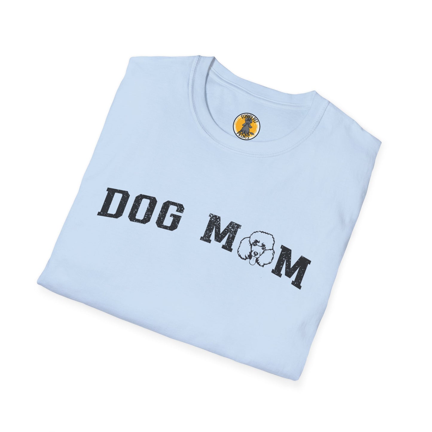 Pudel Dog Mom, Unisex Softstyle T-Shirt – Perfekt für Hundeliebhaber und als Geschenkidee