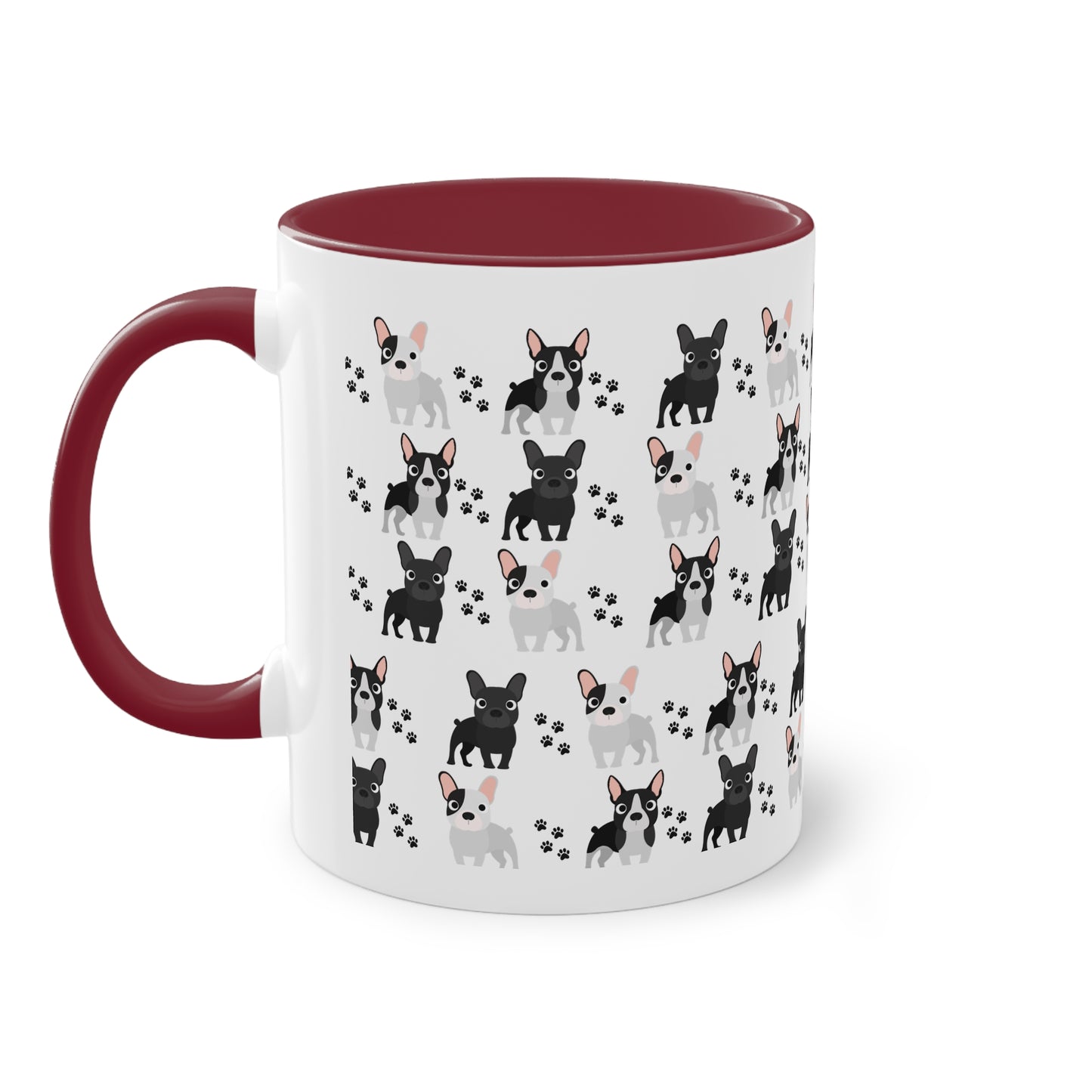 Französische Bulldogge, Frenchie, Two-Tone Coffee Mug, 11oz