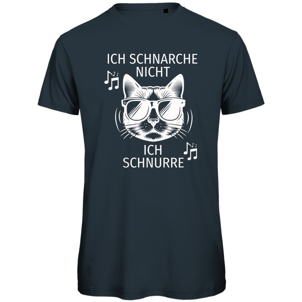 Herren Premium Bio T-Shirt Ich schnarche nicht, ich schnurre