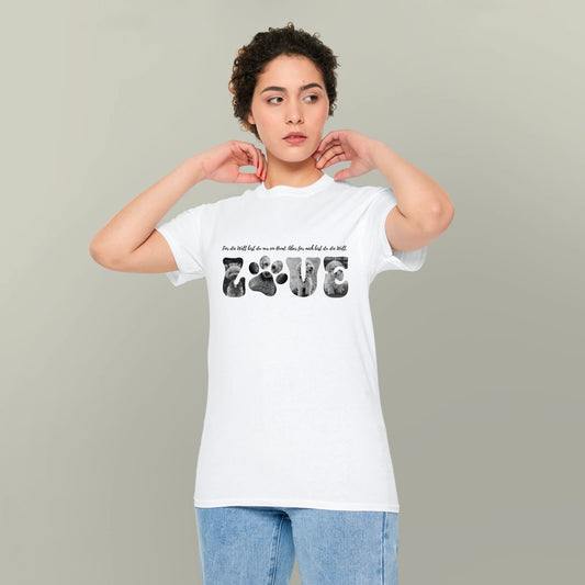 LOVE - individuelles T-Shirt mit deinem Haustier