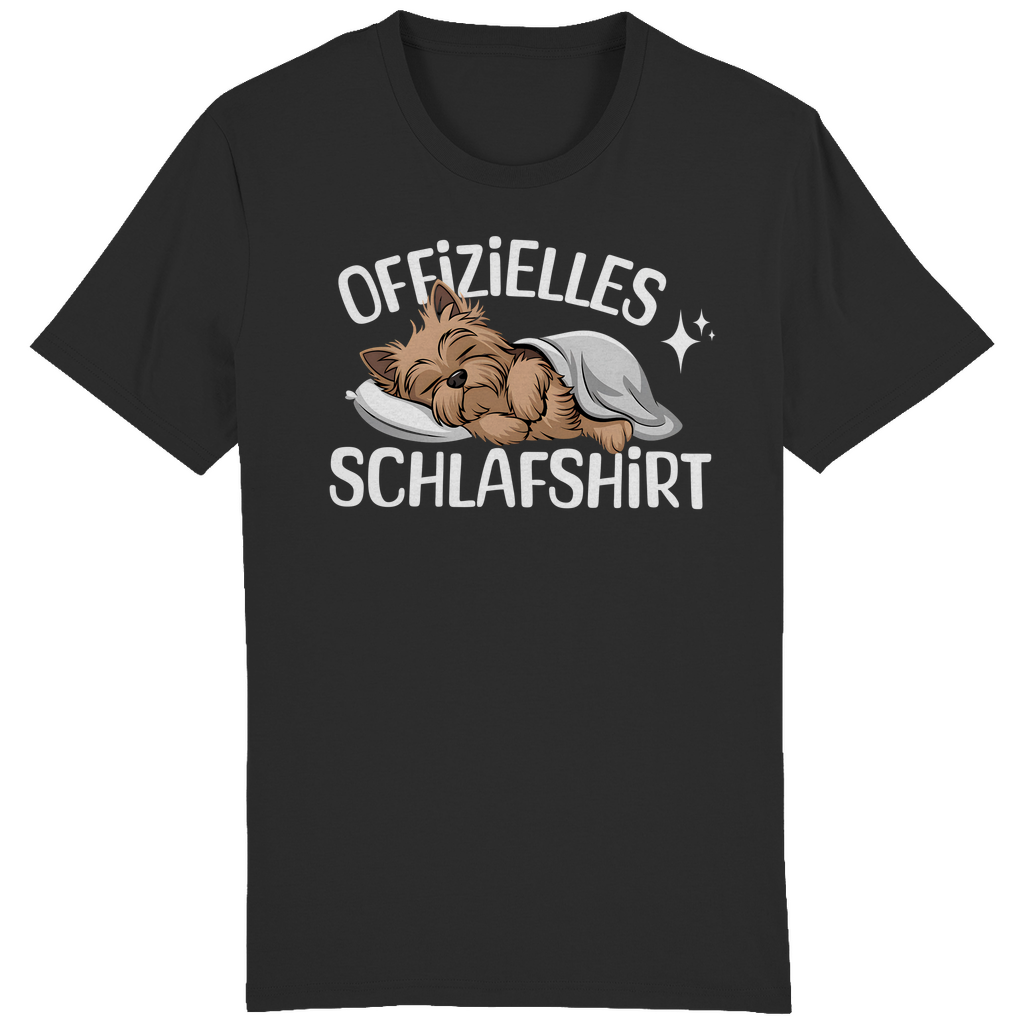 Organic T-Shirt Schlafshirt Yorkie braun