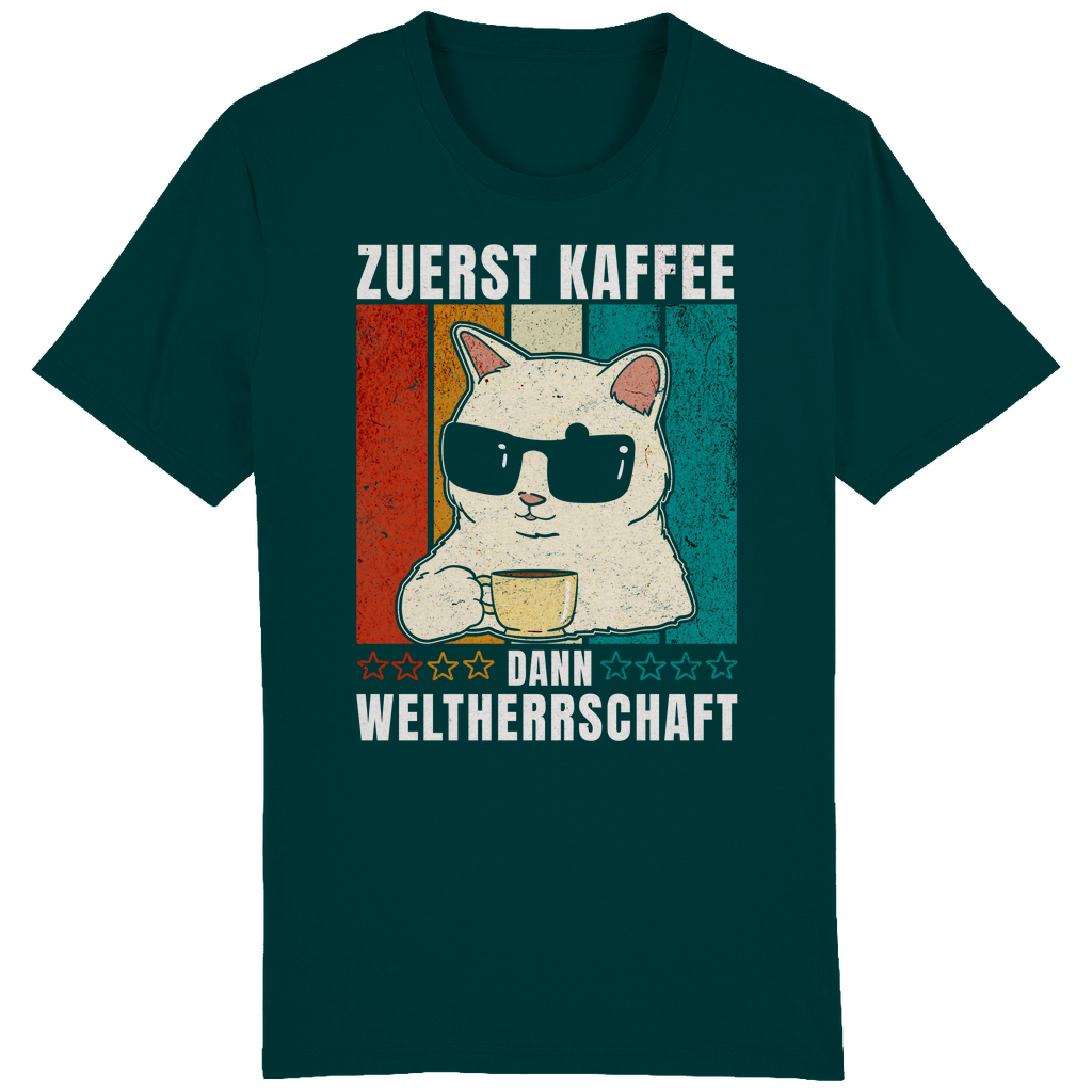 ST/ST Creator T-Shirt Zuerst Kaffee, dann Weltherrschaft