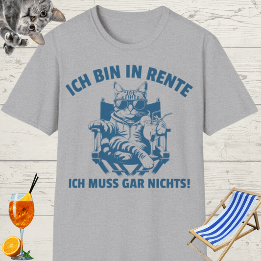 Damen Premium Bio T-Shirt Ich bin in Rente, ich muss gar nichts!