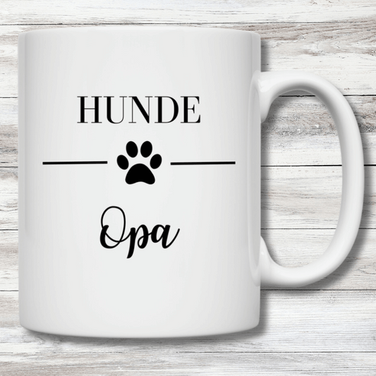 Tasse Hunde. Opa