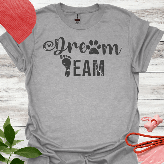 Lustiges T-Shirt – „Dream Team“ für Hundeliebhaber . Unisex Softstyle T-Shirt