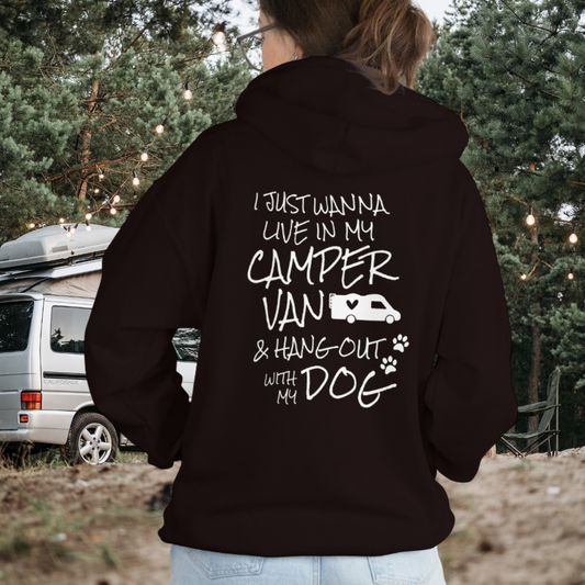 Camping Hoodie, Hoodie für Camping- und Hundefreunde, Unisex Heavy Blend™ Hooded Sweatshirt