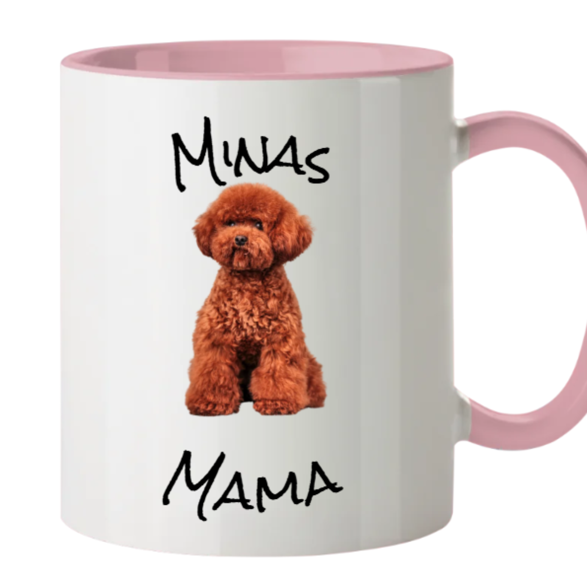 Hundemama Tasse personalisierbar - Tasse zweifarbig