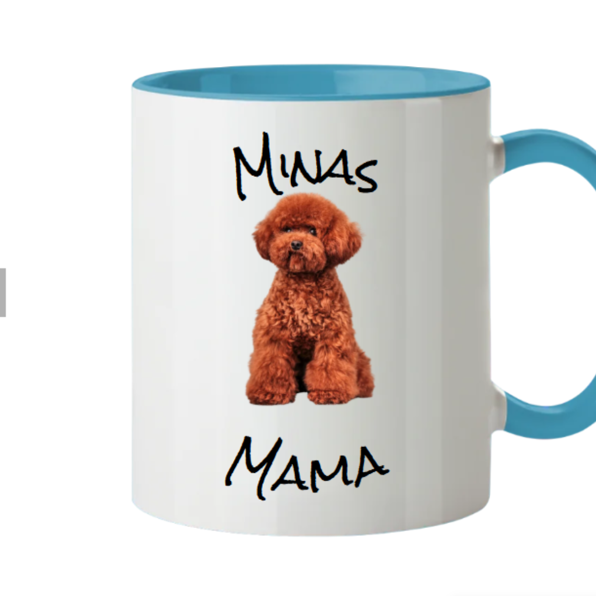 Hundemama Tasse personalisierbar - Tasse zweifarbig